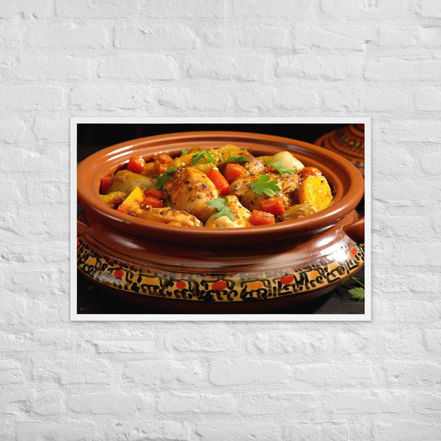 Chicken Tagine Framed poster 🤤 from Yumify.AI