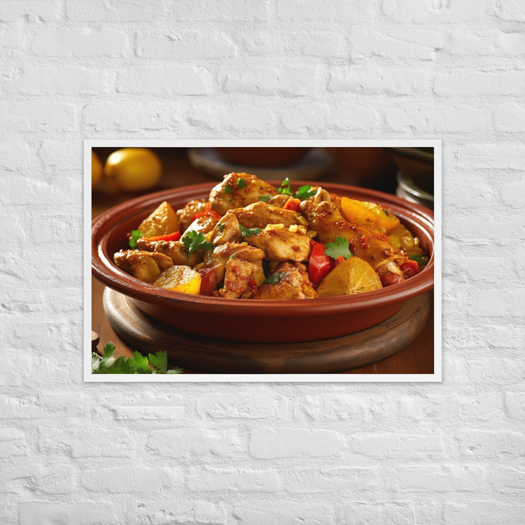 Chicken Tagine Framed poster 🤤 from Yumify.AI