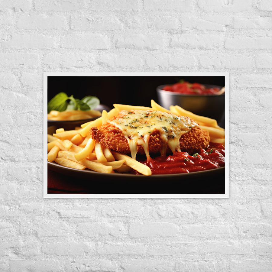 Chicken Parmigiana Framed poster 🤤 from Yumify.AI