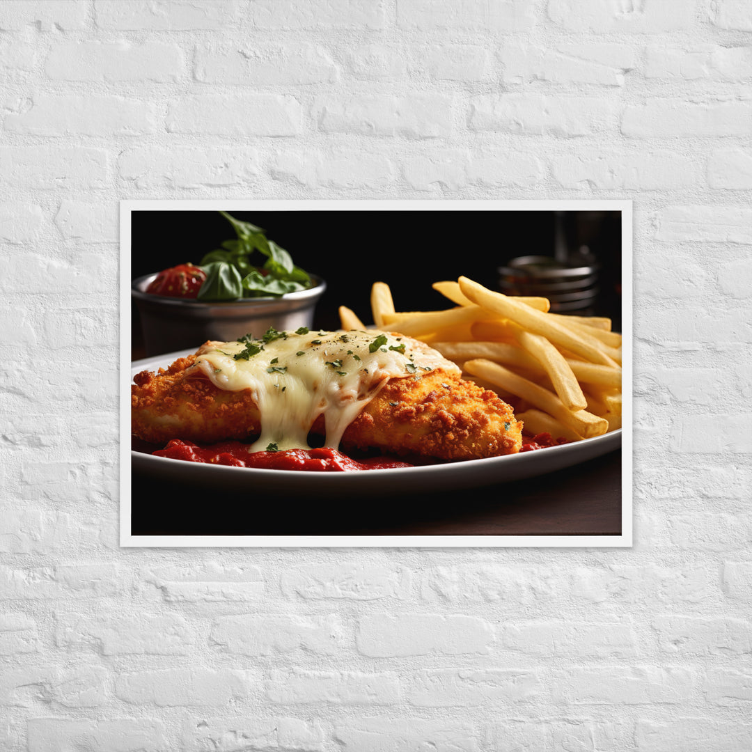 Chicken Parmigiana Framed poster 🤤 from Yumify.AI