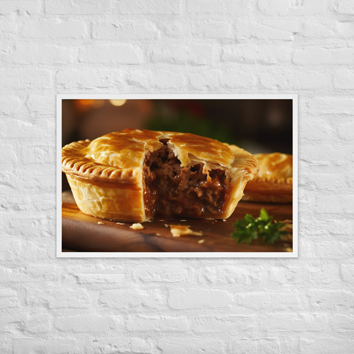 Meat Pie Framed poster 🤤 from Yumify.AI