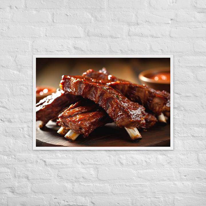 Barbecue Ribs Framed poster 🤤 from Yumify.AI