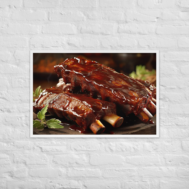 Barbecue Ribs Framed poster 🤤 from Yumify.AI