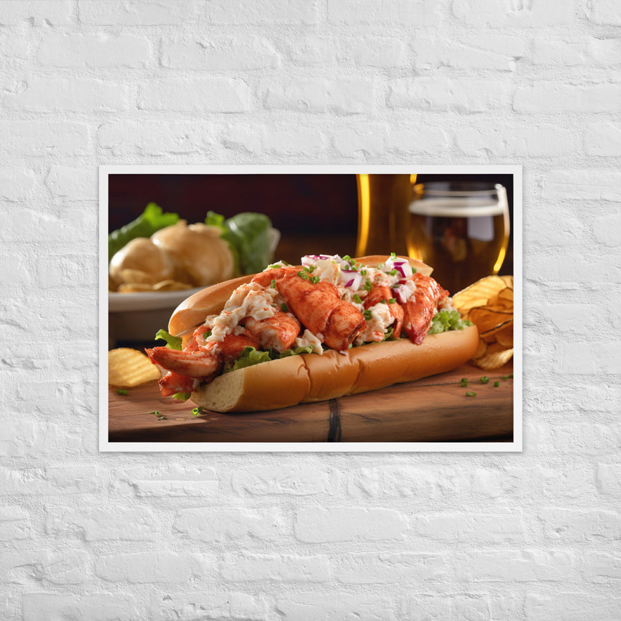 Lobster Roll Framed poster 🤤 from Yumify.AI