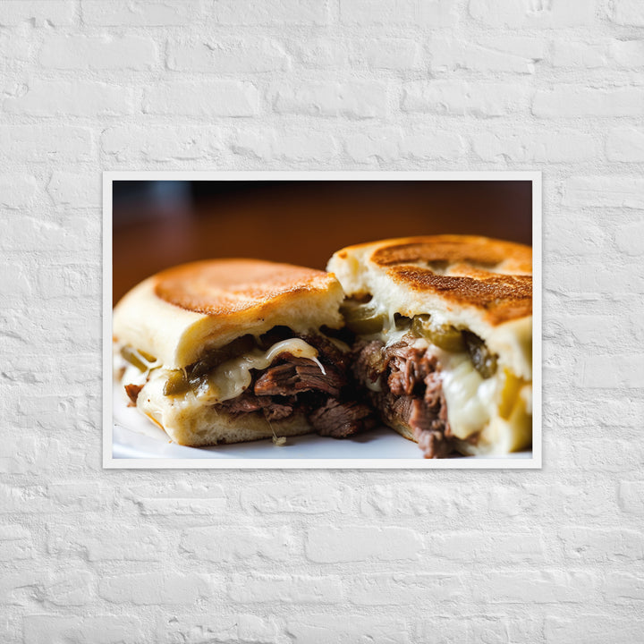 Cheesesteak Sandwich Framed poster 🤤 from Yumify.AI