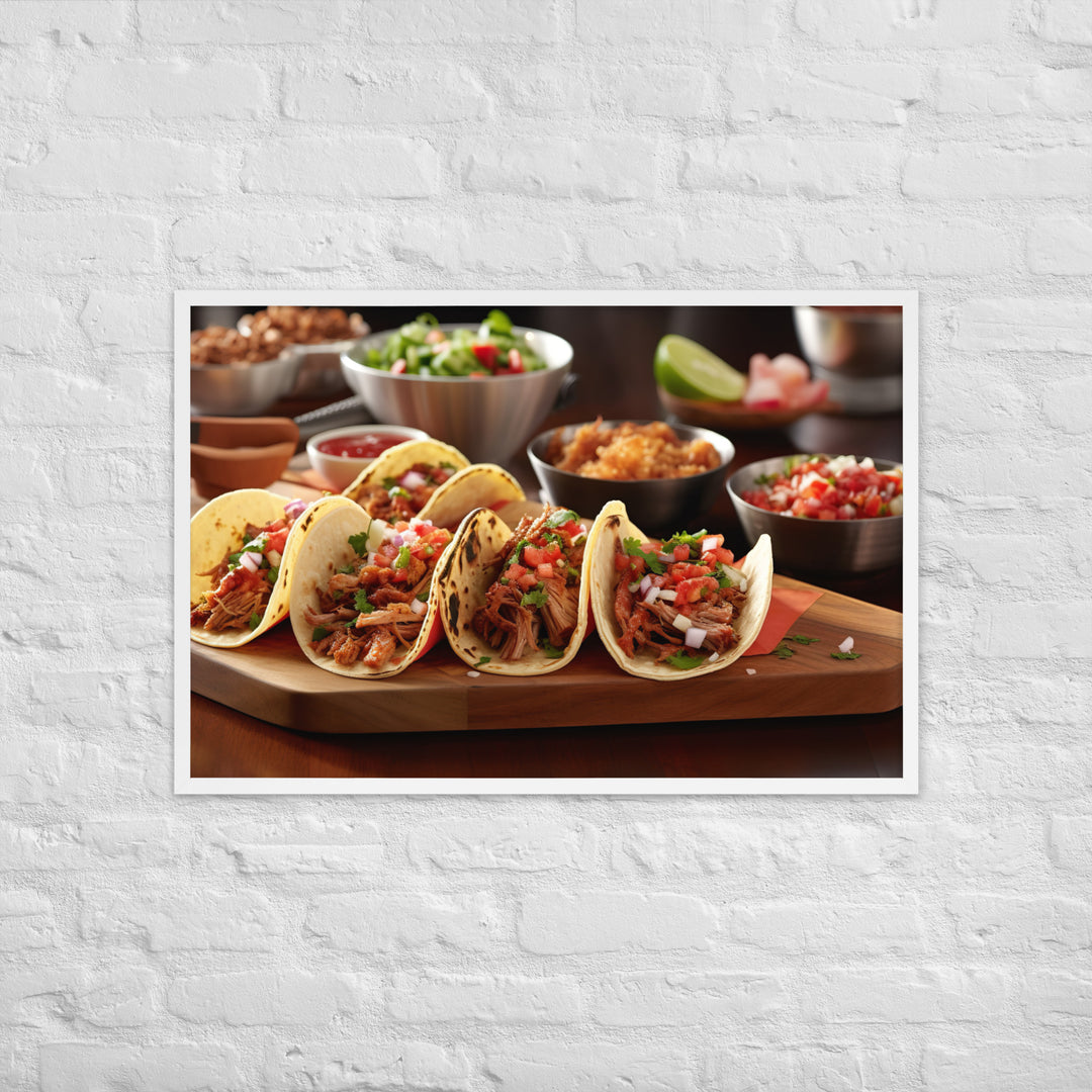 Tacos Framed poster 🤤 from Yumify.AI