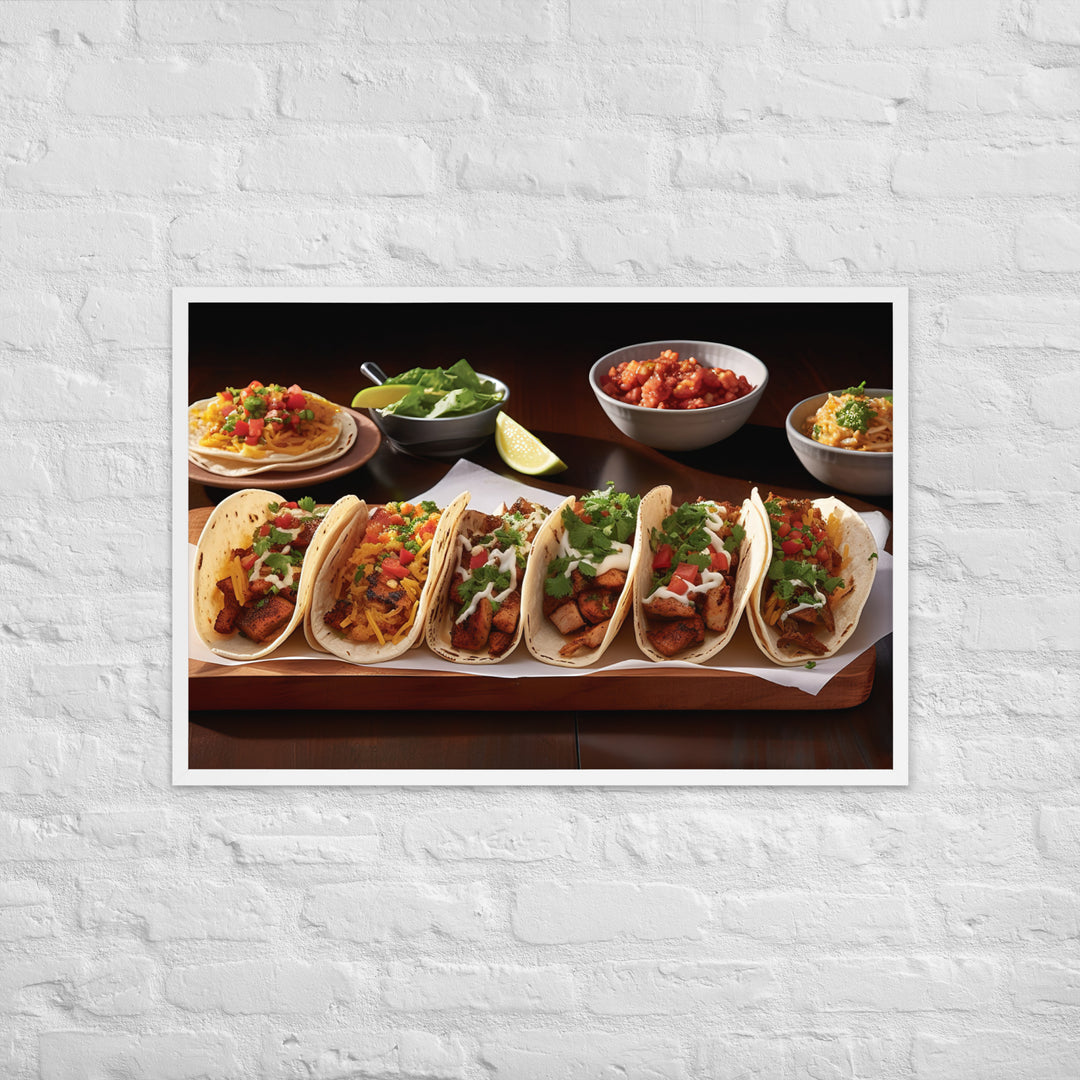 Tacos Framed poster 🤤 from Yumify.AI