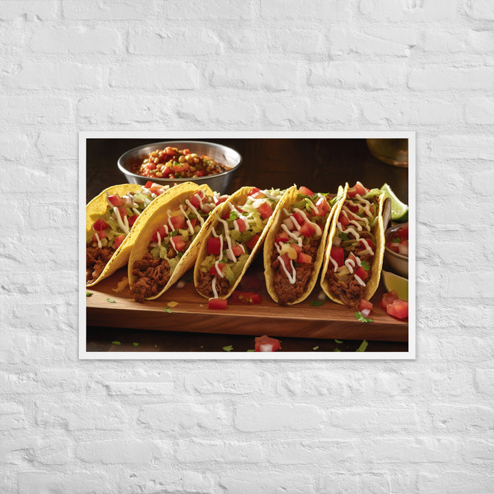 Tacos Framed poster 🤤 from Yumify.AI