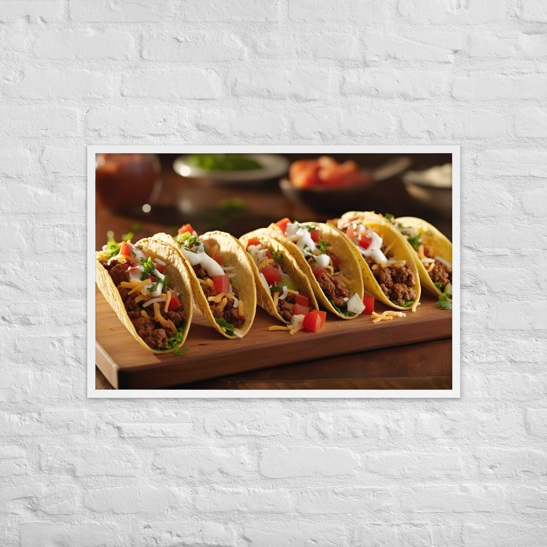 Tacos Framed poster 🤤 from Yumify.AI