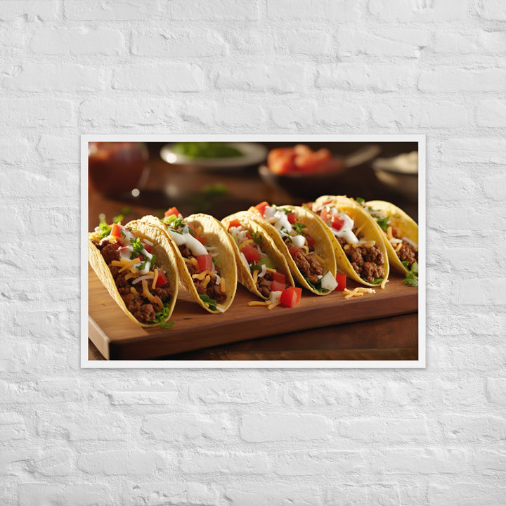 Tacos Framed poster 🤤 from Yumify.AI