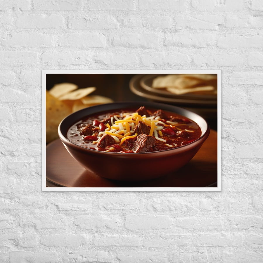 Texas Chili Framed poster 🤤 from Yumify.AI