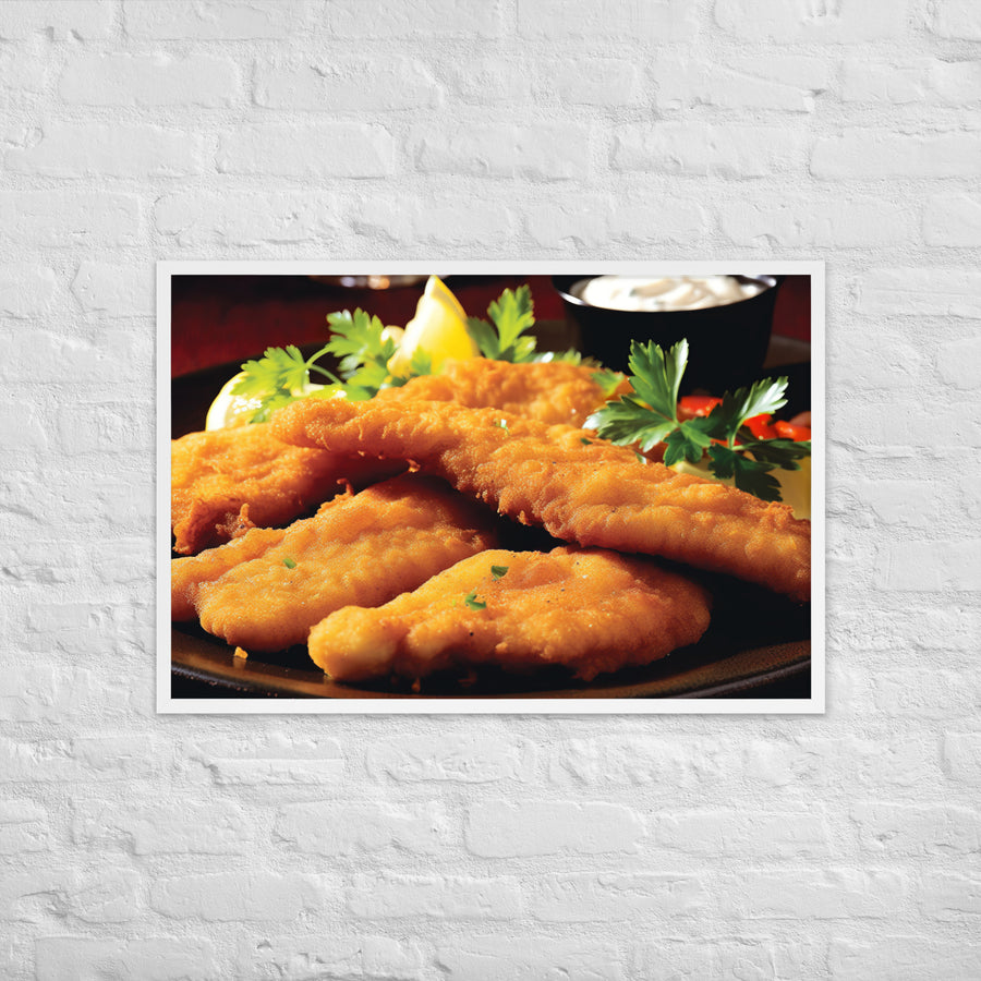 Southern Fried Catfish Framed poster 🤤 from Yumify.AI