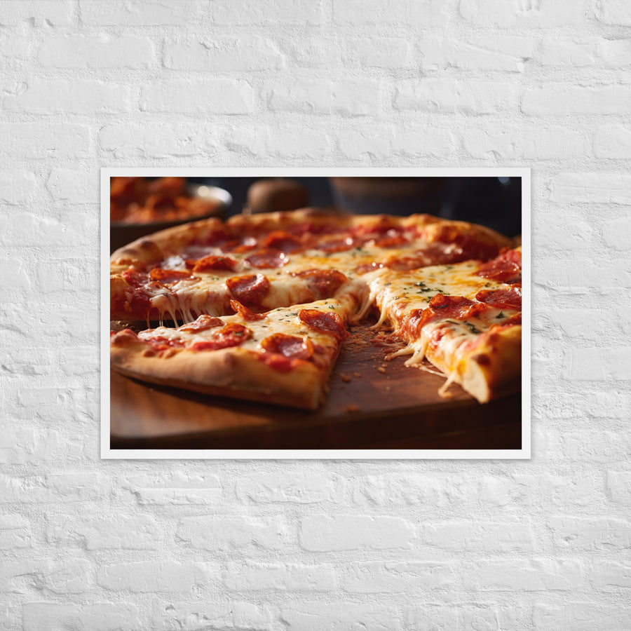 New York style Pizza Framed poster 🤤 from Yumify.AI