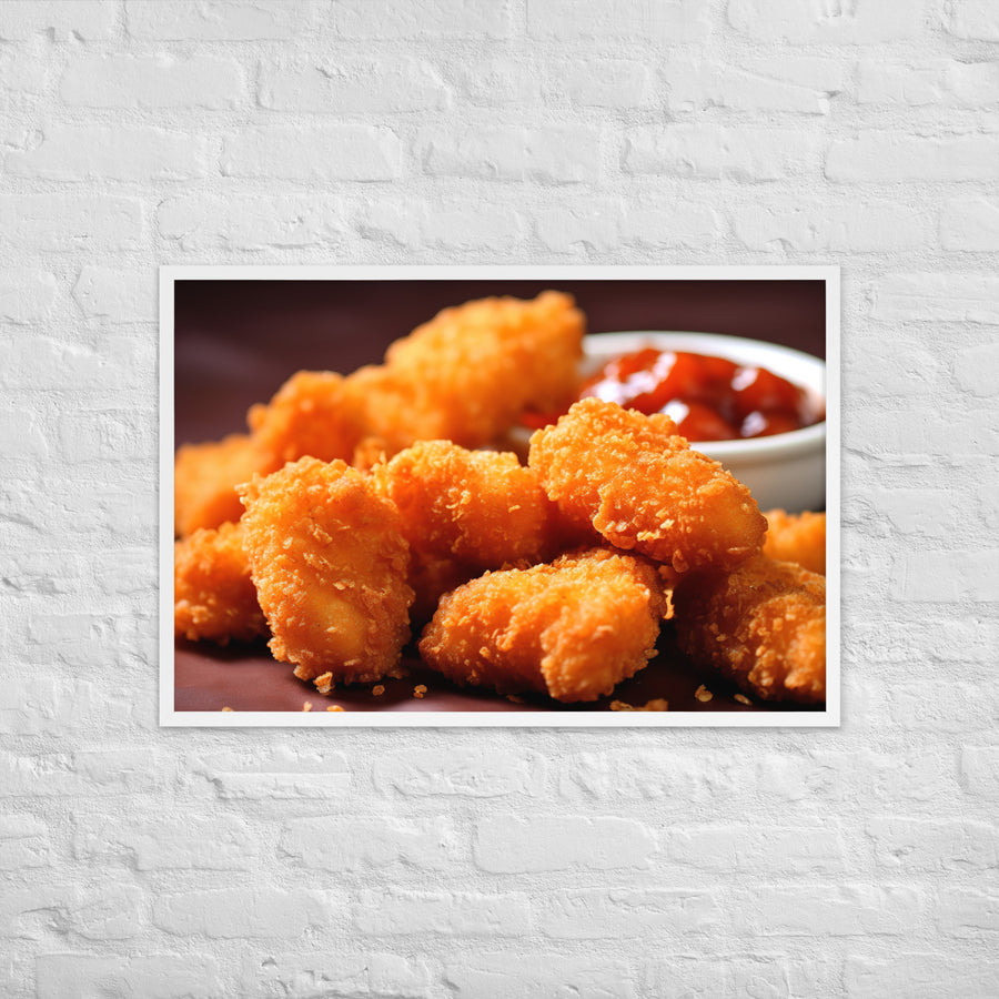 Popcorn Chicken Framed poster 🤤 from Yumify.AI