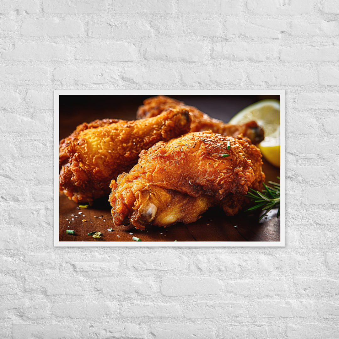 Buttermilk Fried Chicken Framed poster 🤤 from Yumify.AI