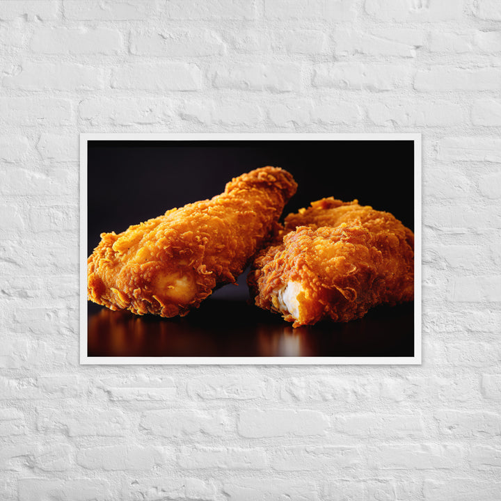 Buttermilk Fried Chicken Framed poster 🤤 from Yumify.AI