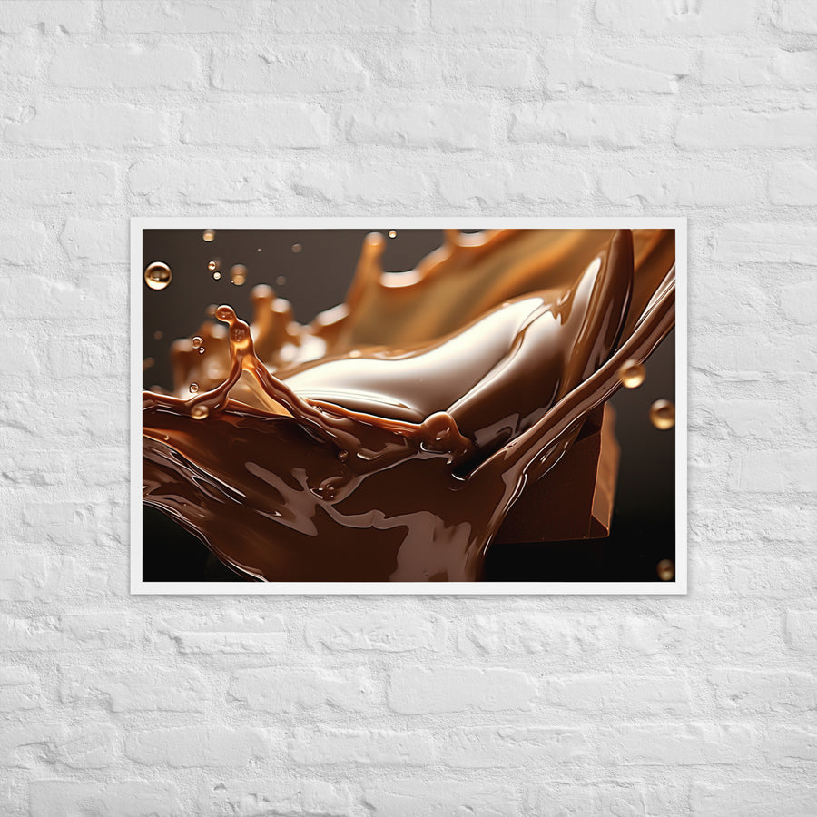 Milk Chocolate Framed poster 🤤 from Yumify.AI