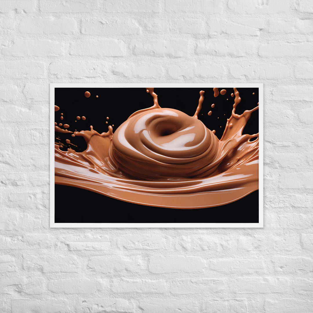 Milk Chocolate Framed poster 🤤 from Yumify.AI