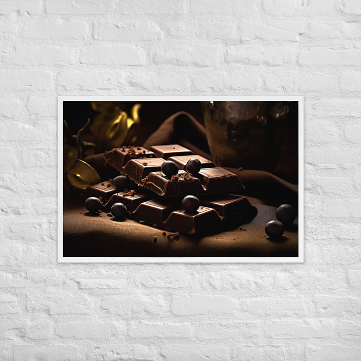 Dark Chocolate Framed poster 🤤 from Yumify.AI