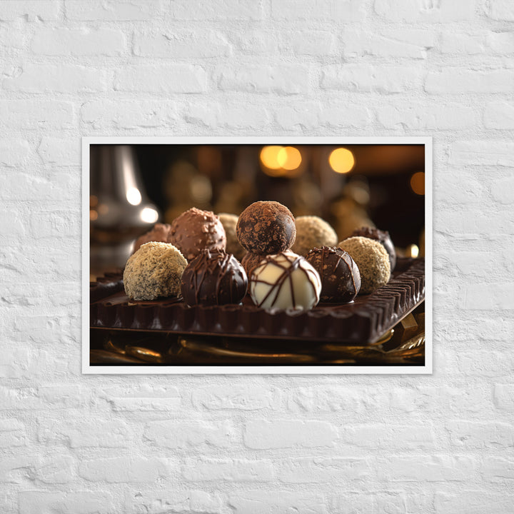 Chocolate Truffles Framed poster 🤤 from Yumify.AI