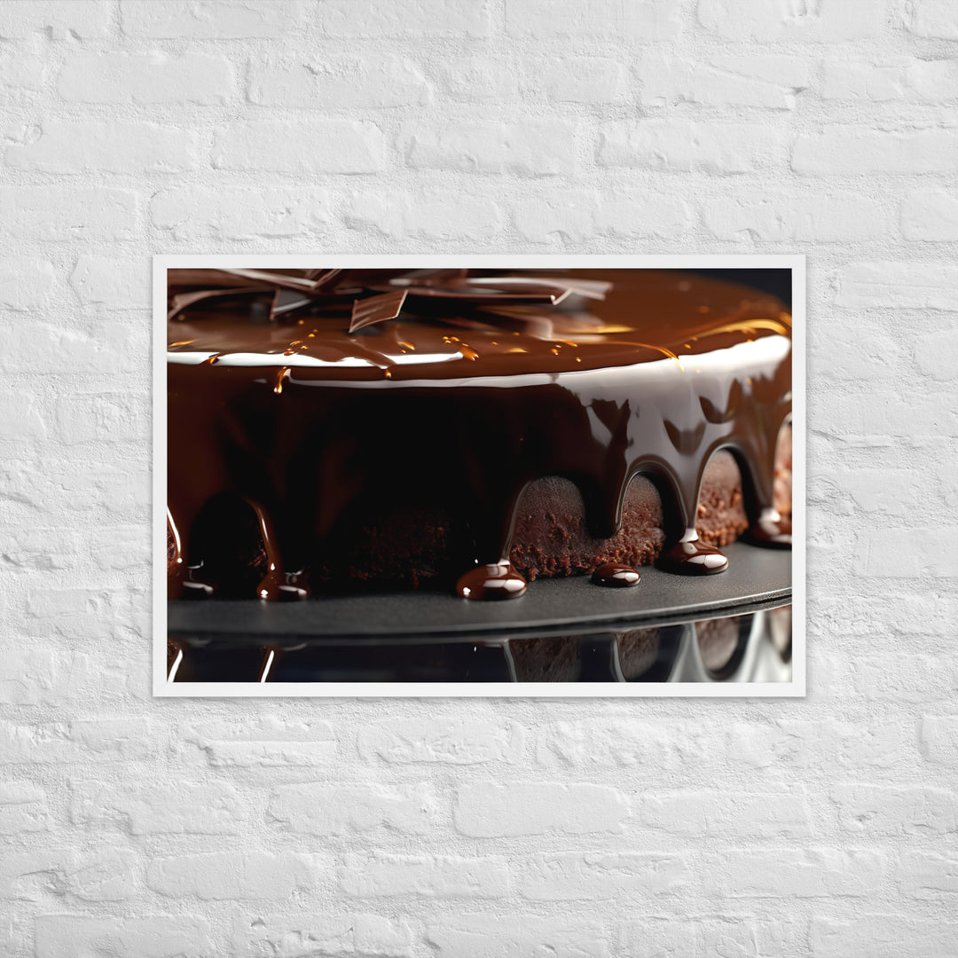 Chocolate Ganache Framed poster 🤤 from Yumify.AI