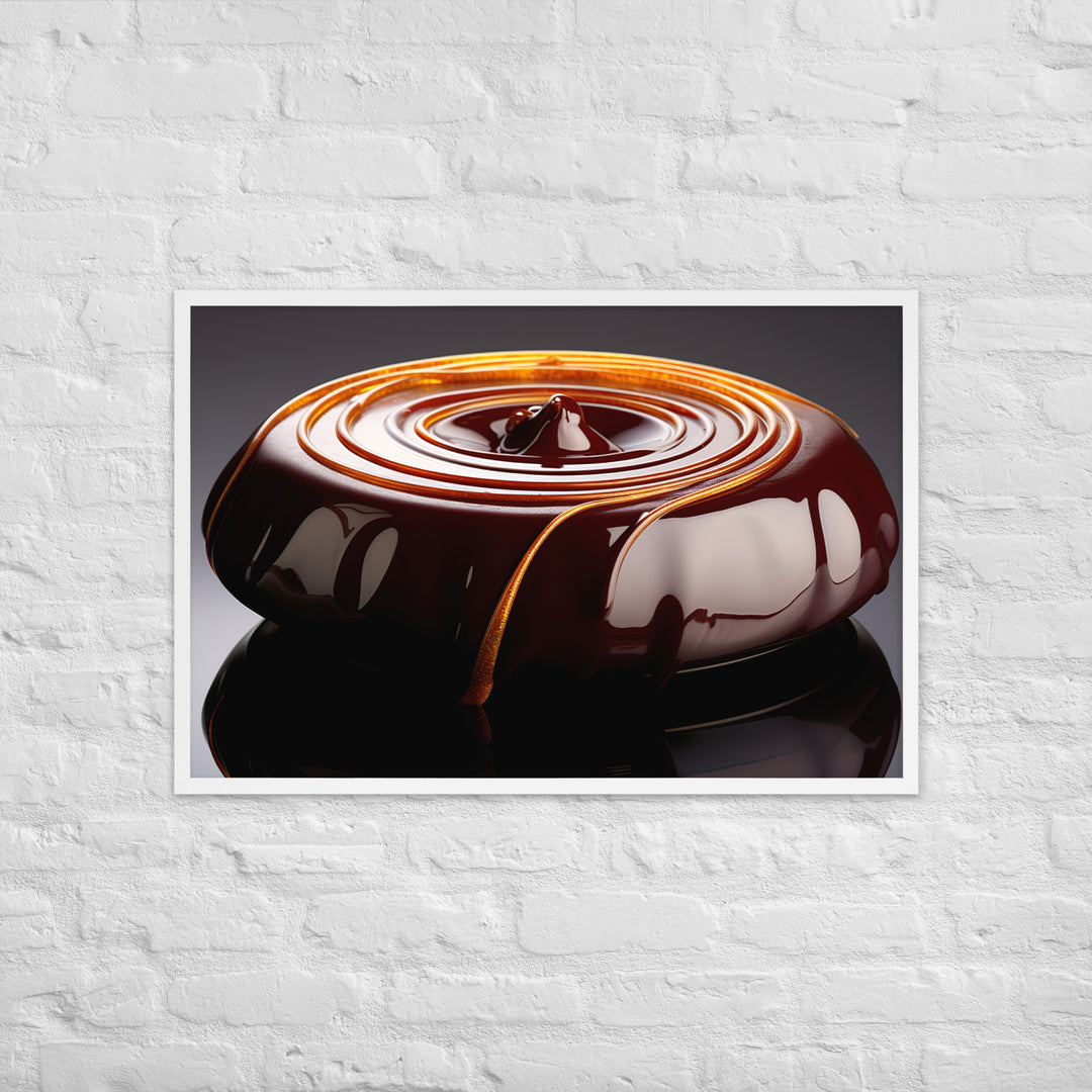 Chocolate Ganache Framed poster 🤤 from Yumify.AI