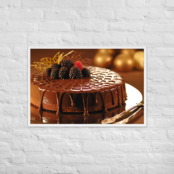 Chocolate Cakes and Desserts Framed poster 🤤 from Yumify.AI