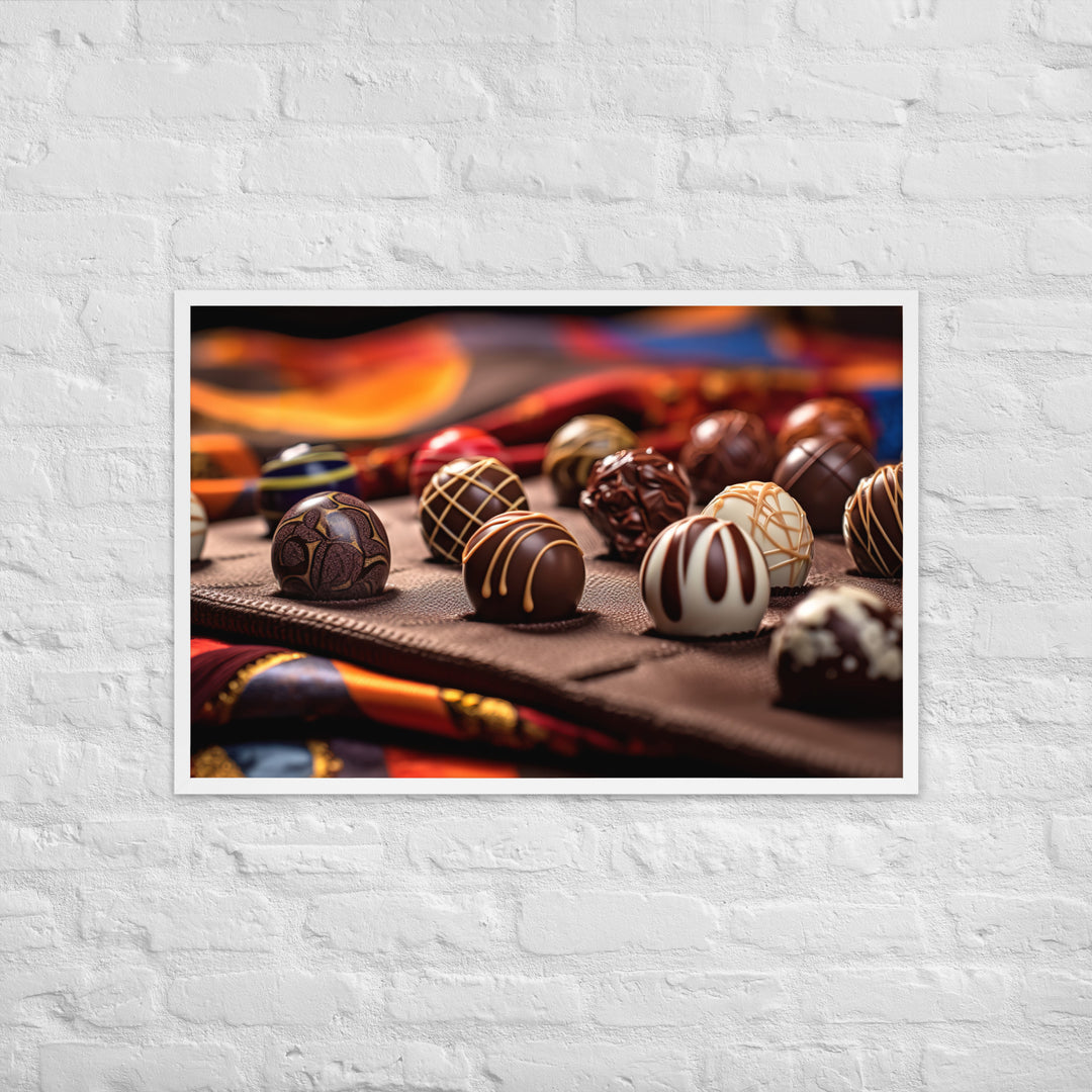 Chocolate Bonbons Framed poster 🤤 from Yumify.AI