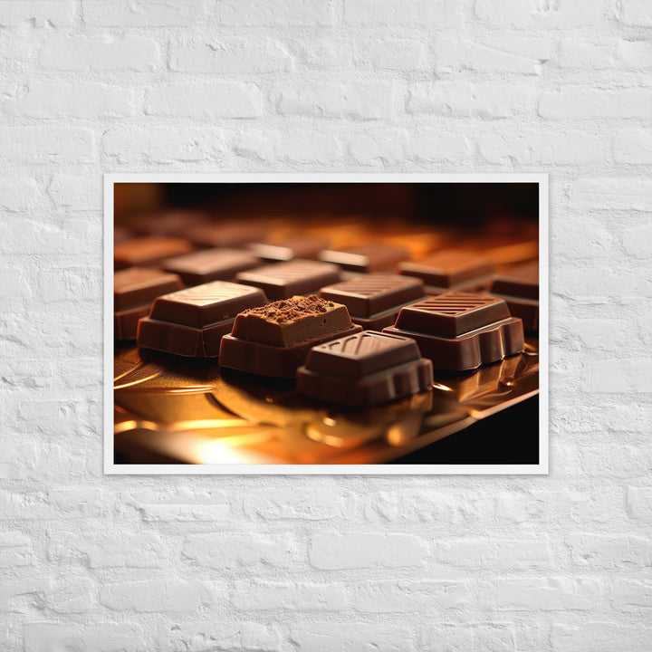 Chocolate Bars Framed poster 🤤 from Yumify.AI