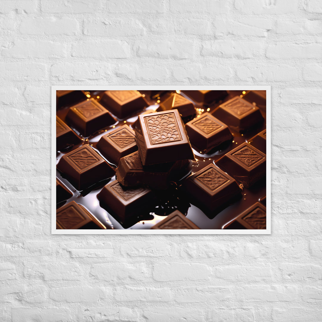 Chocolate Bars Framed poster 🤤 from Yumify.AI