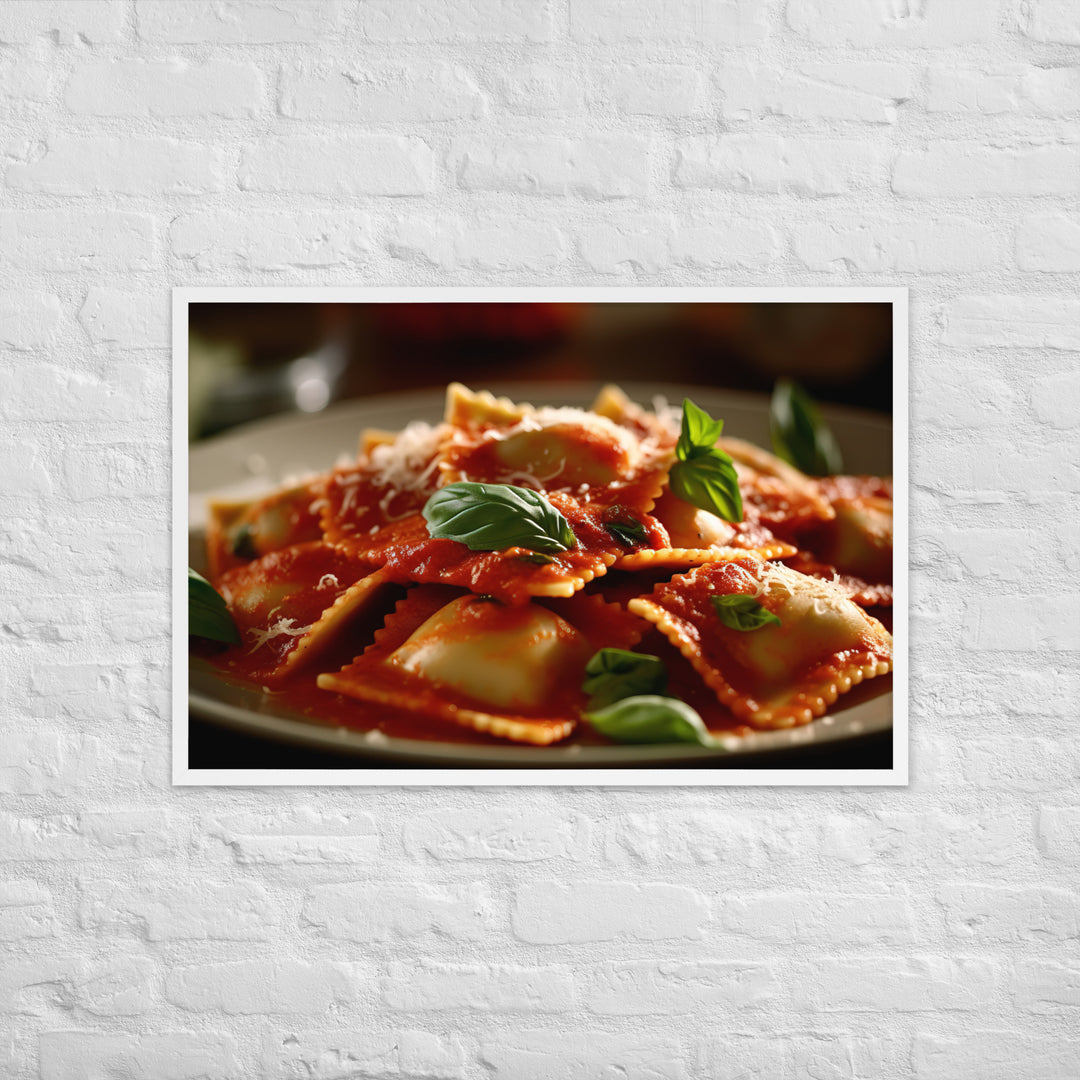 Ravioli Framed poster 🤤 from Yumify.AI