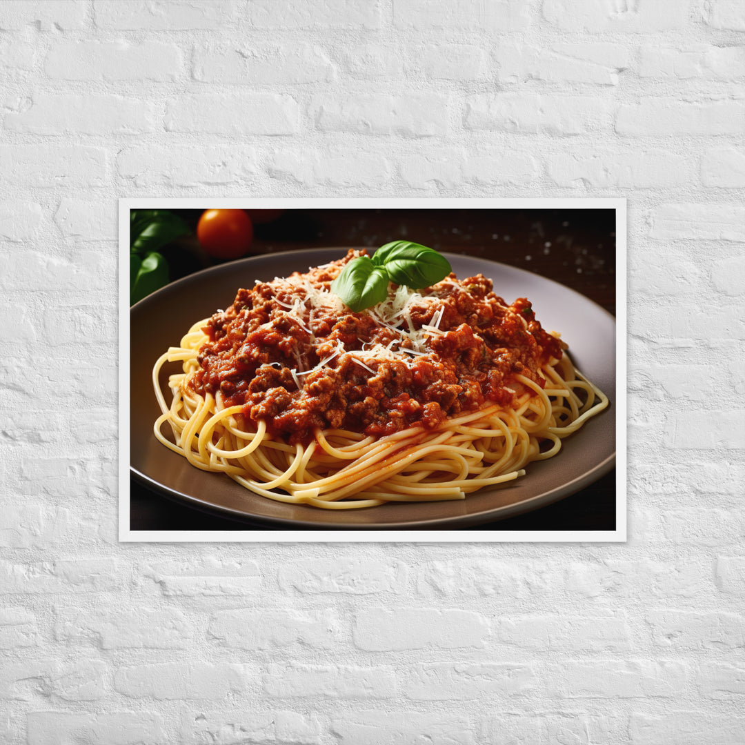 Spaghetti Bolognese Framed poster 🤤 from Yumify.AI