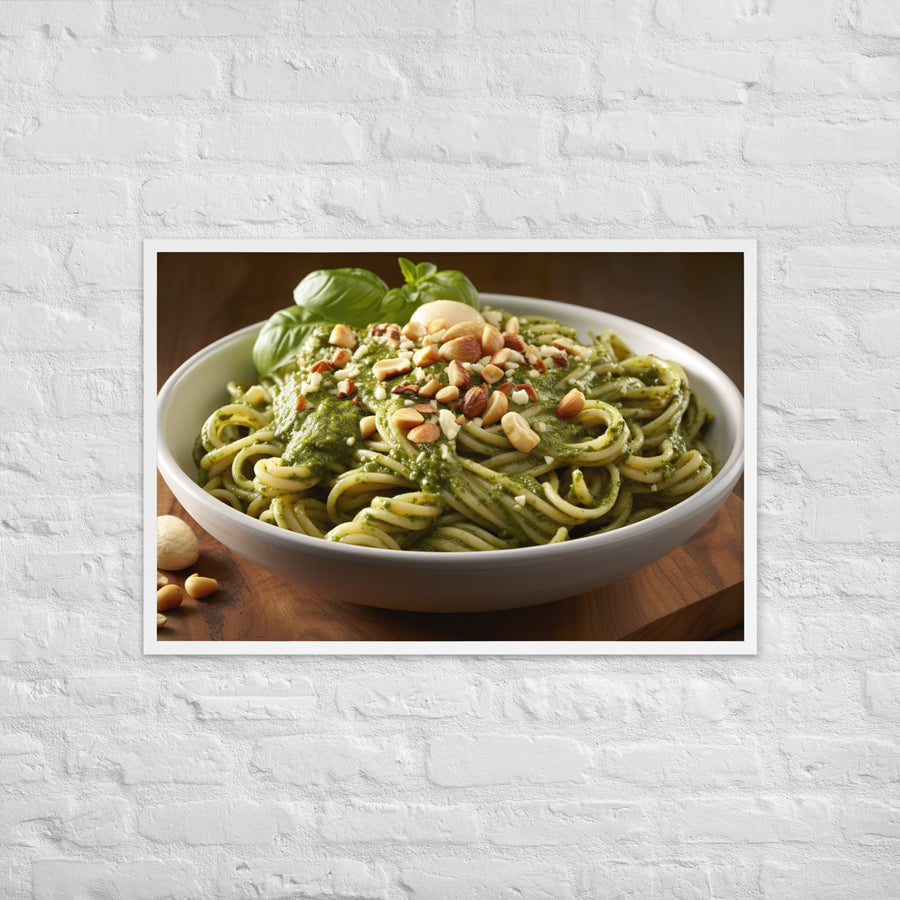 Pesto Pasta Framed poster 🤤 from Yumify.AI