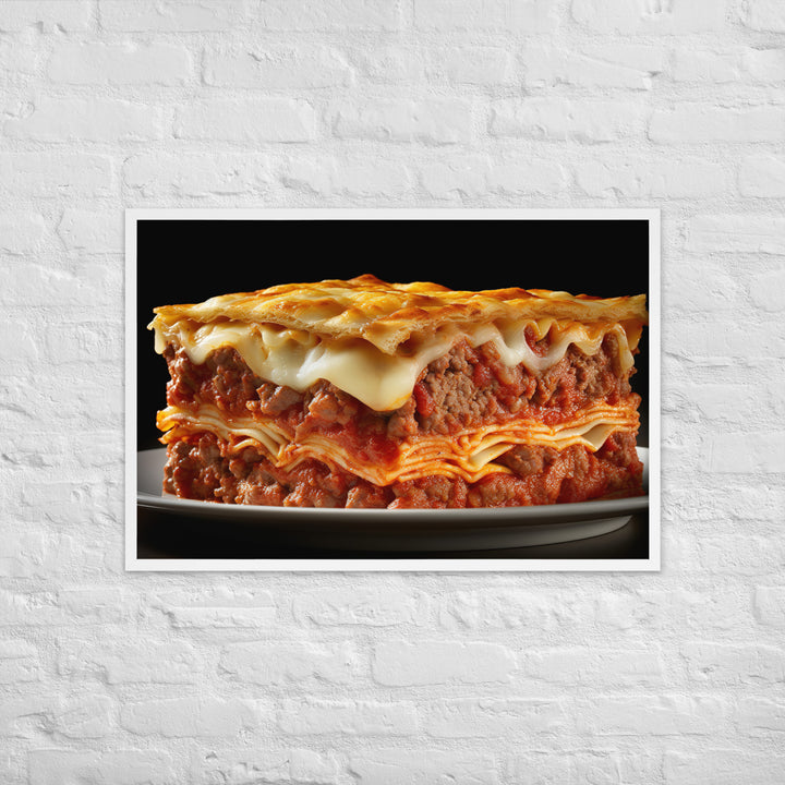 Lasagna Framed poster 🤤 from Yumify.AI