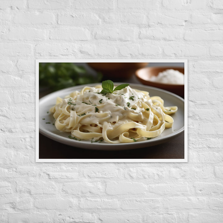 Fettuccine Alfredo Framed poster 🤤 from Yumify.AI