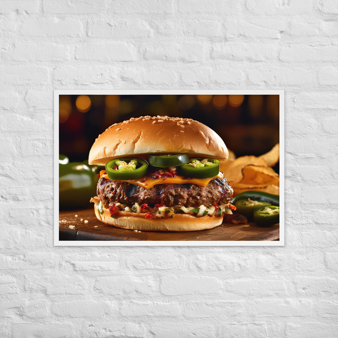 Jalapeo Burger Framed poster 🤤 from Yumify.AI