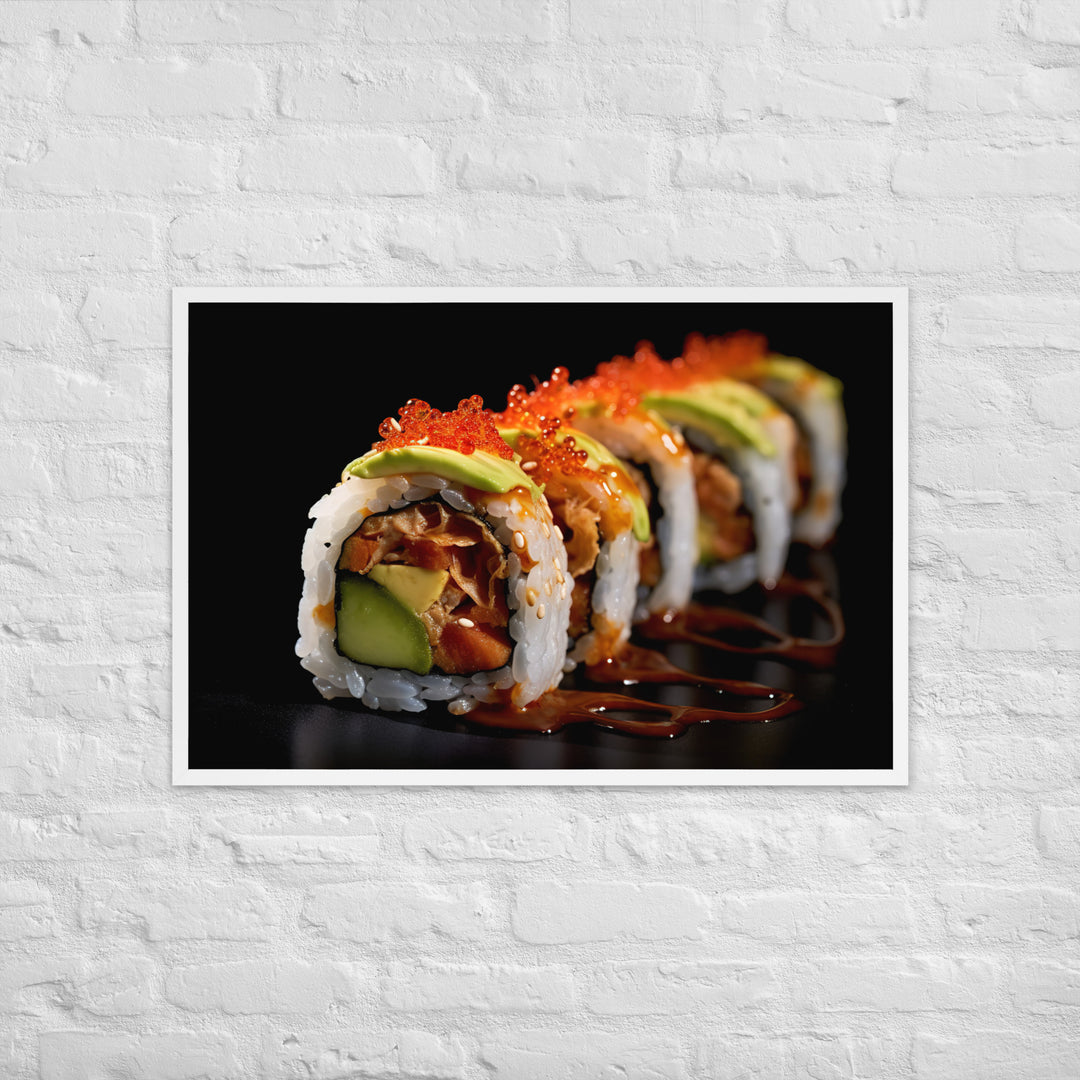 Spicy Tuna Roll Framed poster 🤤 from Yumify.AI