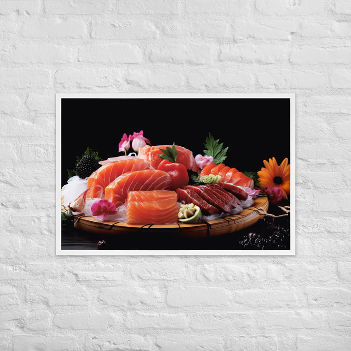 Sashimi Framed poster 🤤 from Yumify.AI