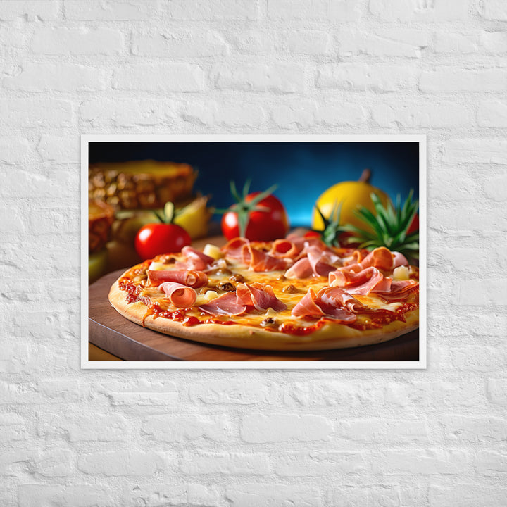 Hawaiian Pizza Framed poster 🤤 from Yumify.AI