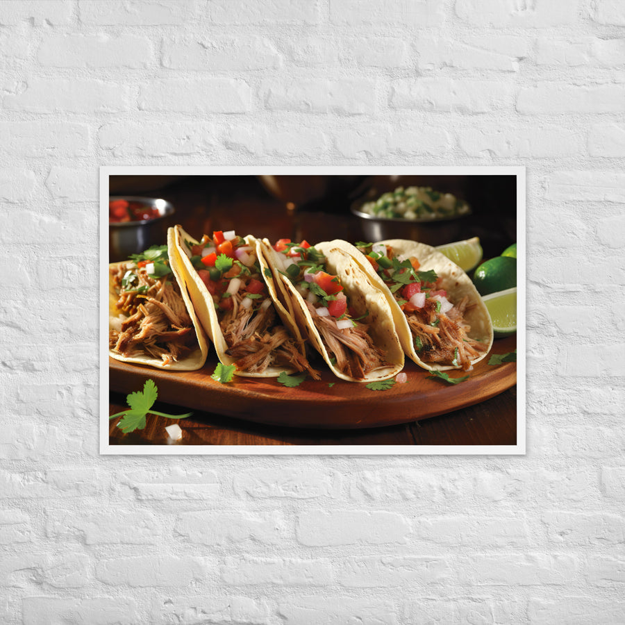 Carnitas Tacos Framed poster 🤤 from Yumify.AI