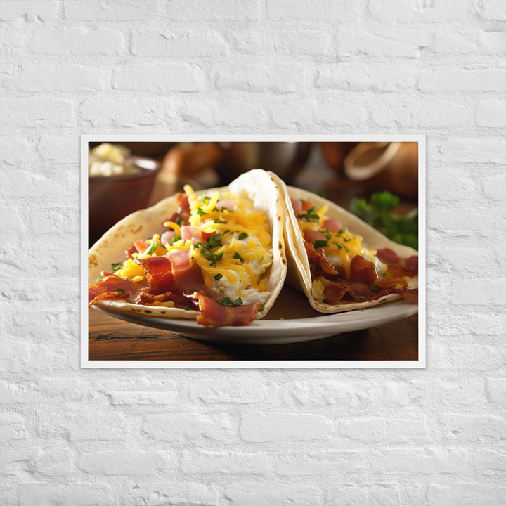 Breakfast Tacos Framed poster 🤤 from Yumify.AI