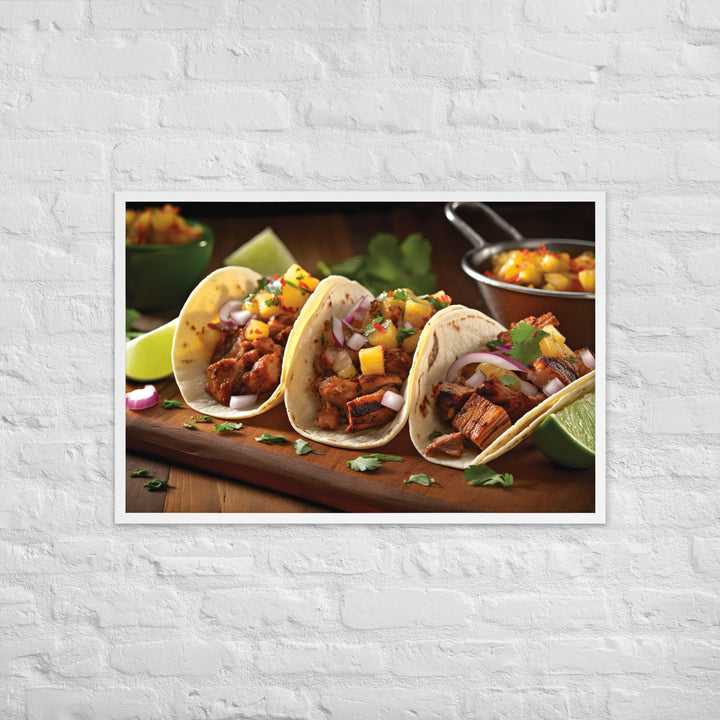 Al Pastor Tacos Framed poster 🤤 from Yumify.AI