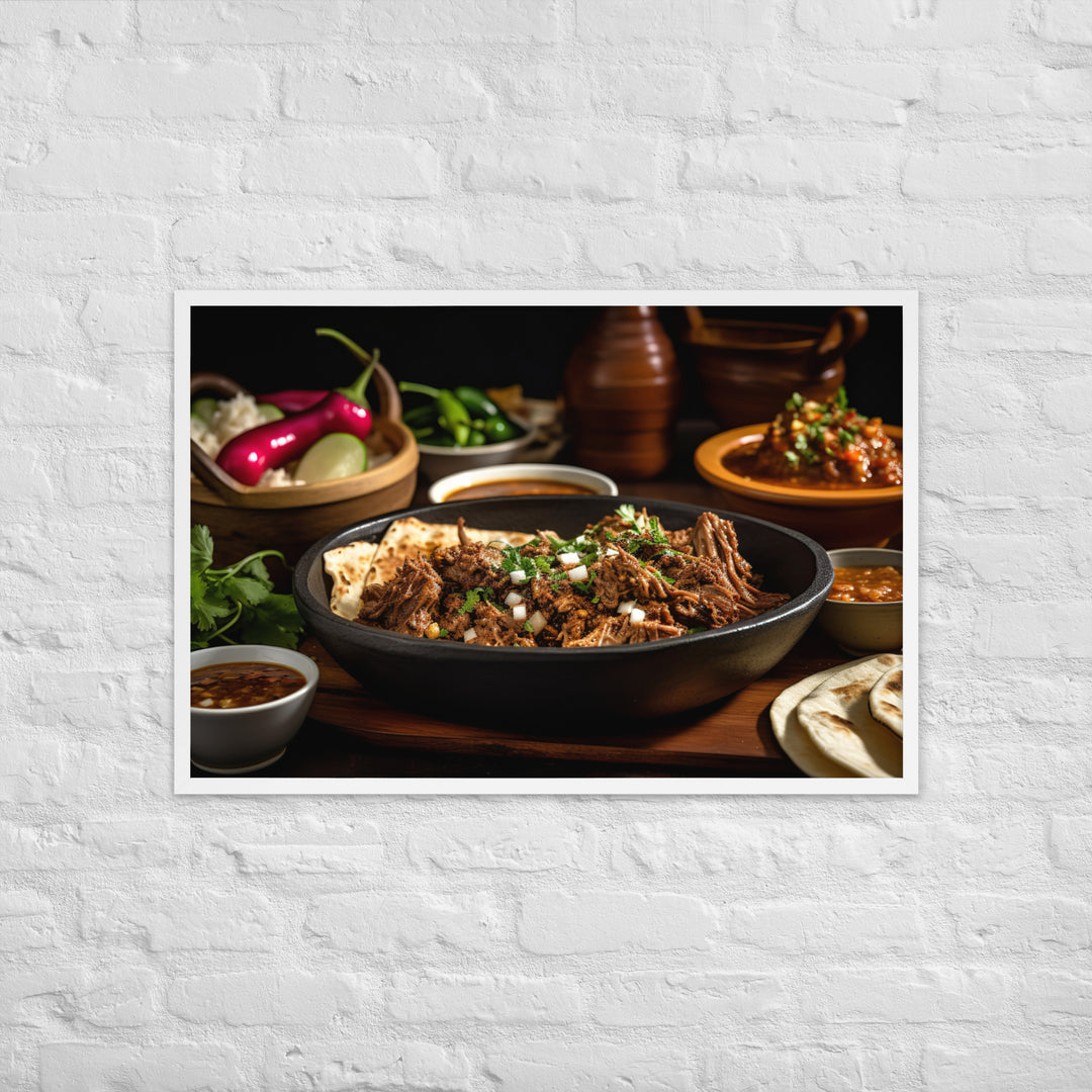 Birria Tacos Framed poster 🤤 from Yumify.AI