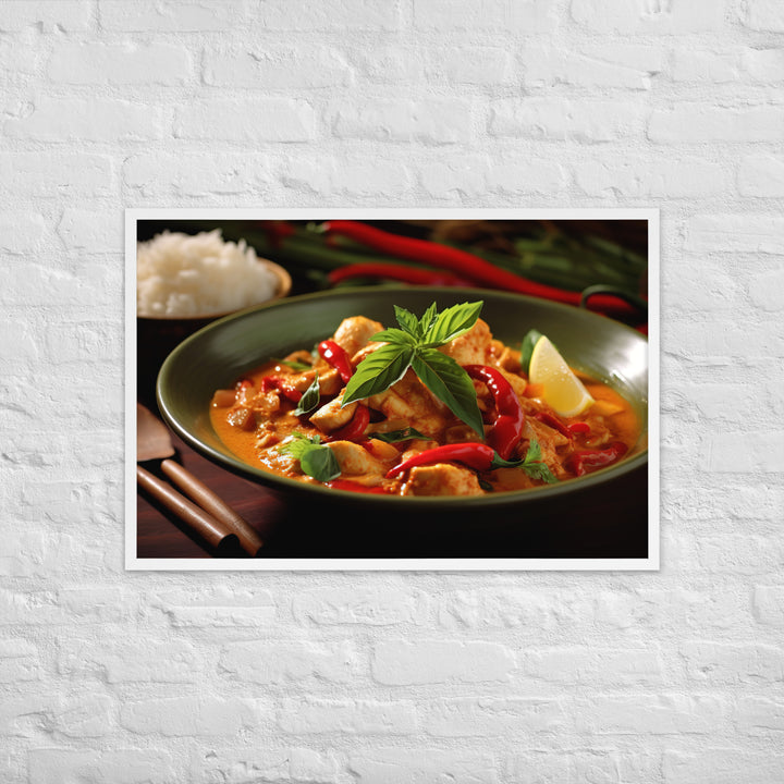 Thai Red Curry Framed poster 🤤 from Yumify.AI