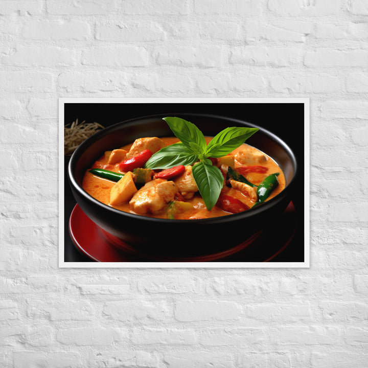 Thai Red Curry Framed poster 🤤 from Yumify.AI