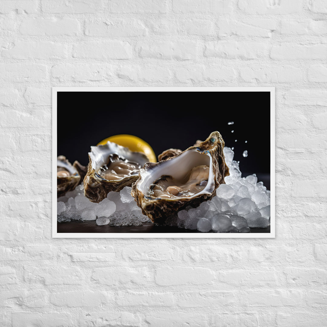 Pacific Oyster Framed poster 🤤 from Yumify.AI