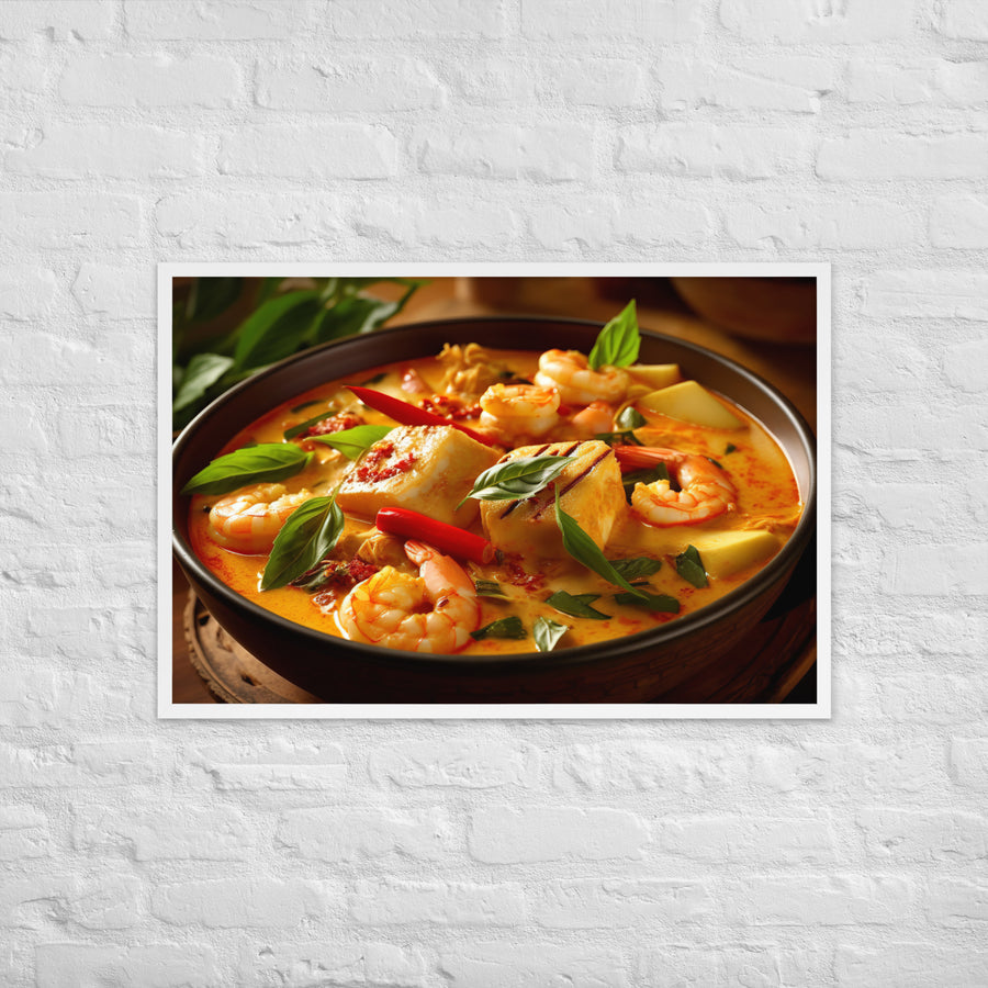 Malaysian Laksa Curry Framed poster 🤤 from Yumify.AI