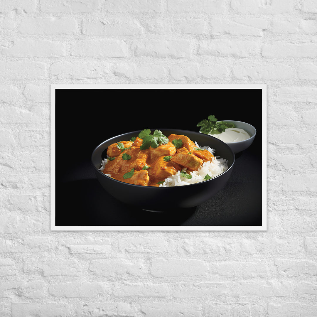 Indian Butter Chicken Curry Framed poster 🤤 from Yumify.AI