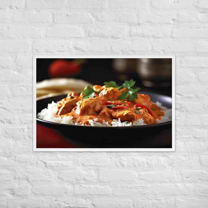 Indian Butter Chicken Curry Framed poster 🤤 from Yumify.AI