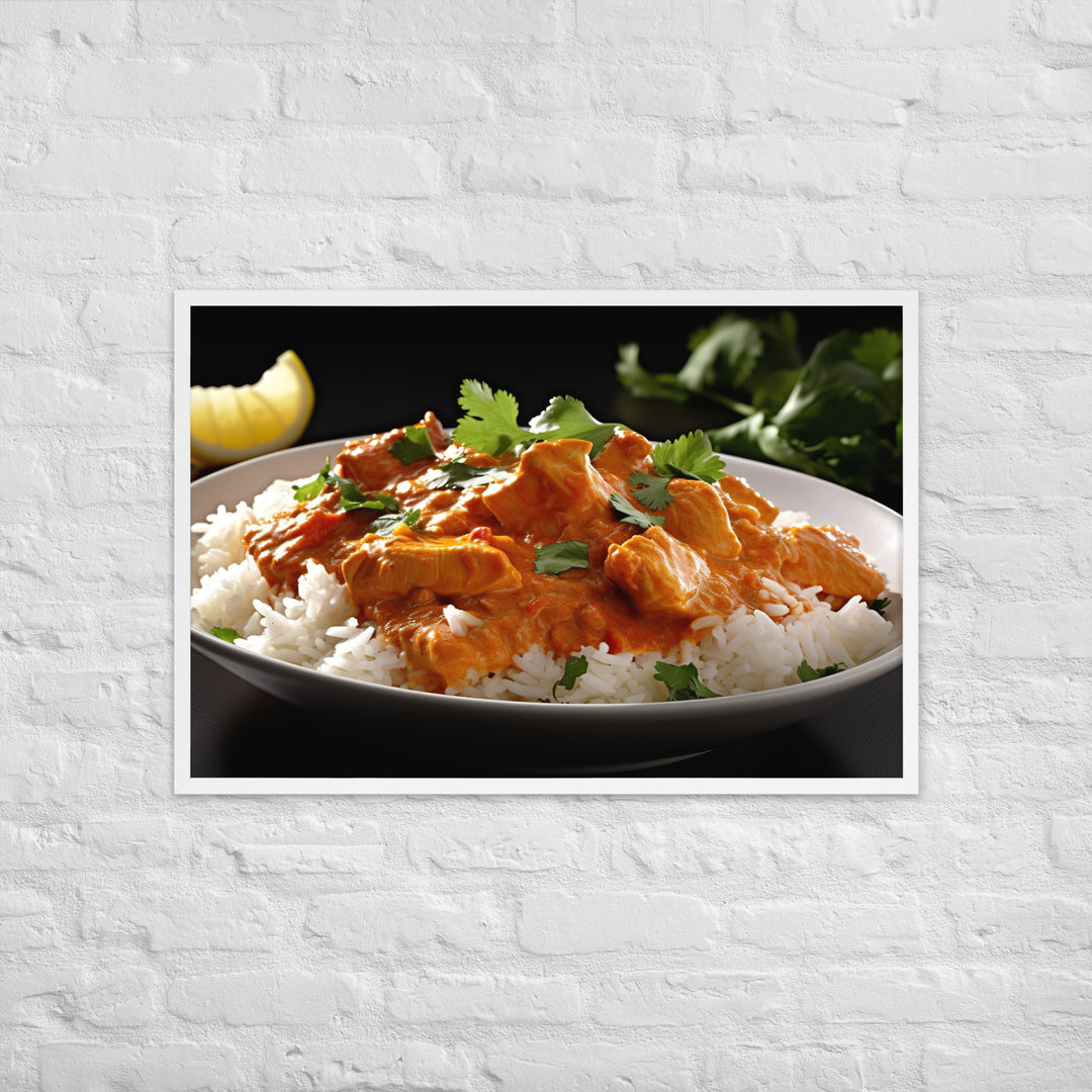 Indian Butter Chicken Curry Framed poster 🤤 from Yumify.AI